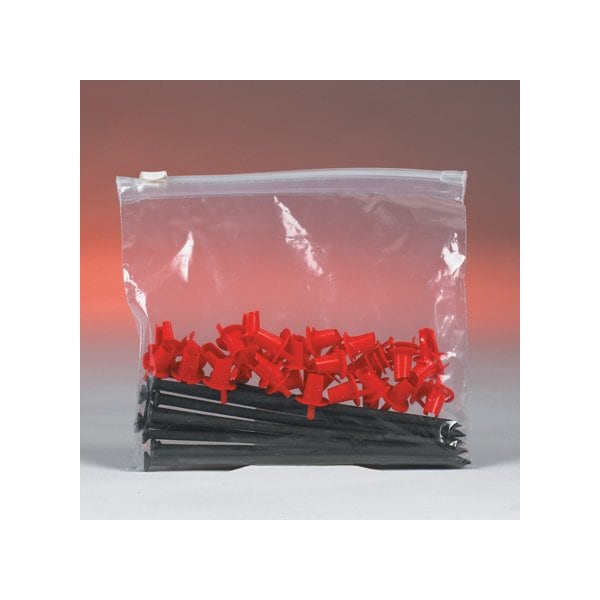 Bsc Preferred 6 x 6'' - 3 Mil Slide Seal Reclosable Poly Bags, 100PK PB5205 - main